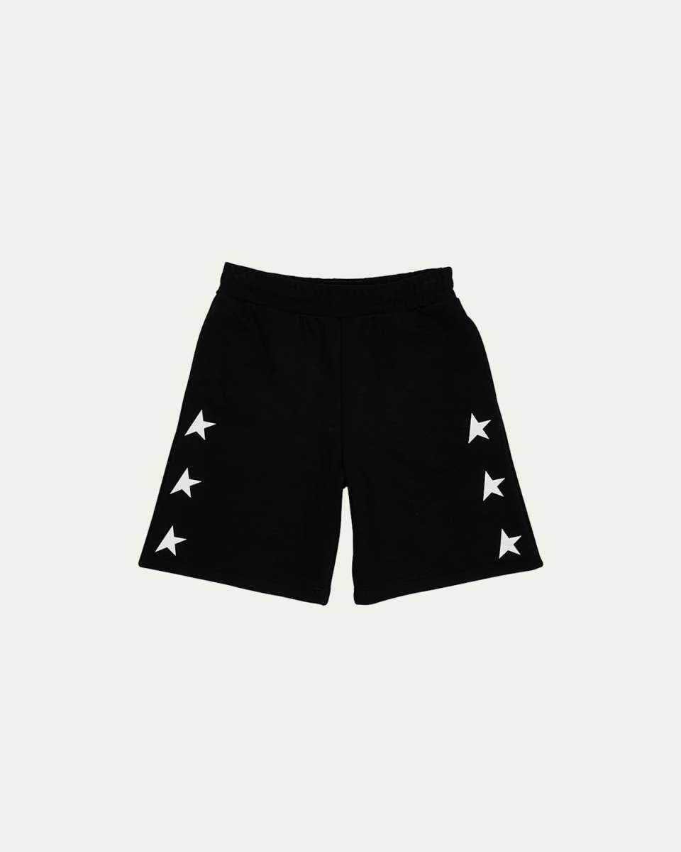Boy's Star-Printed Wide Leg Shorts, Size